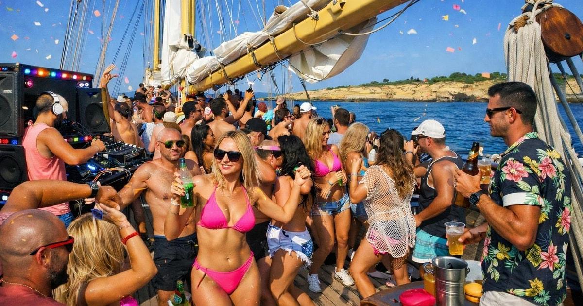 Vilamoura: Sunset Boat Party with a DJ and Open Bar